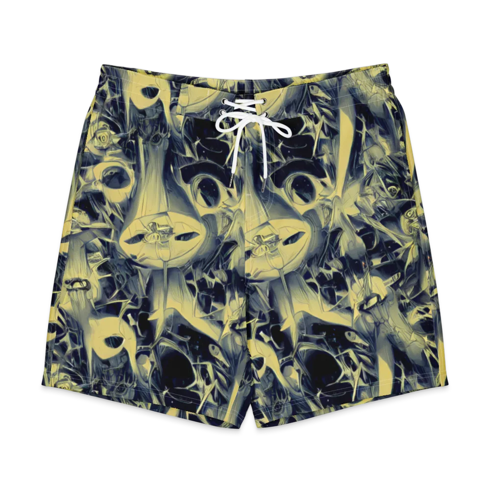 Lunar Distortion on Men's Board Shorts — Front