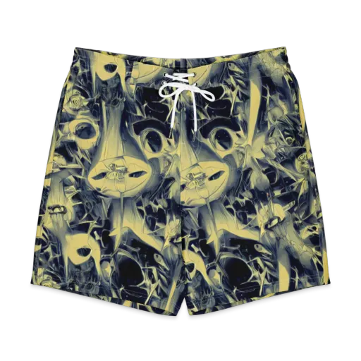 Lunar Distortion on a Men's Board Shorts