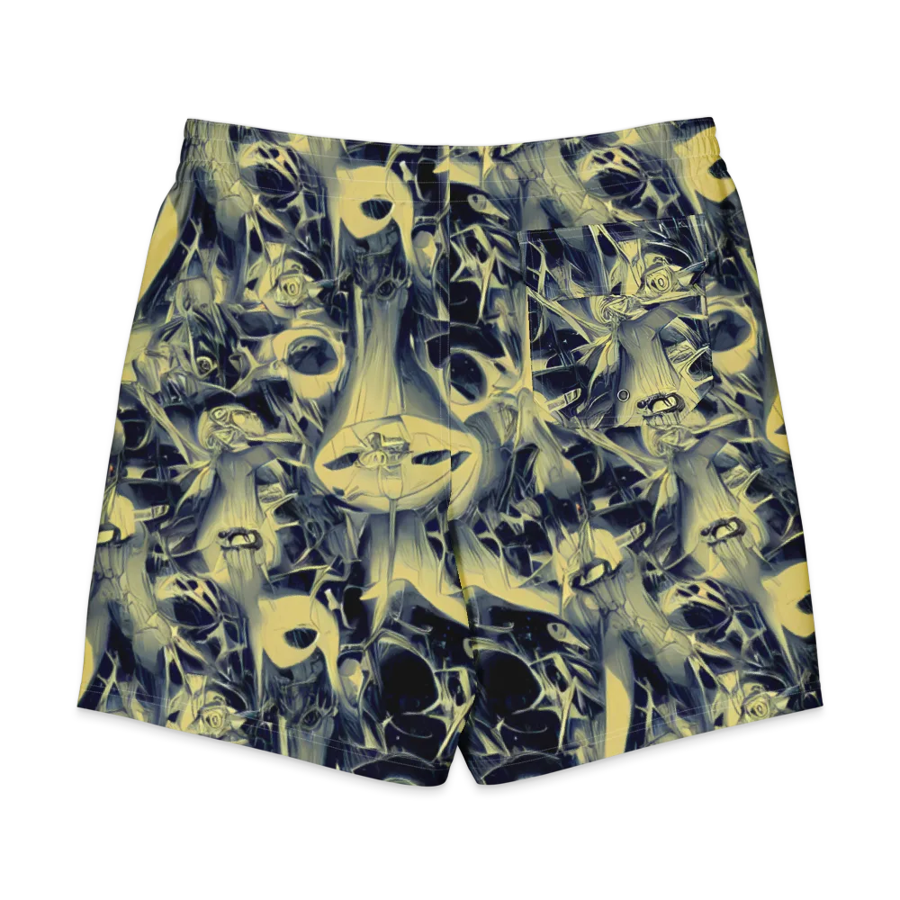 Lunar Distortion on Men's Board Shorts — Back