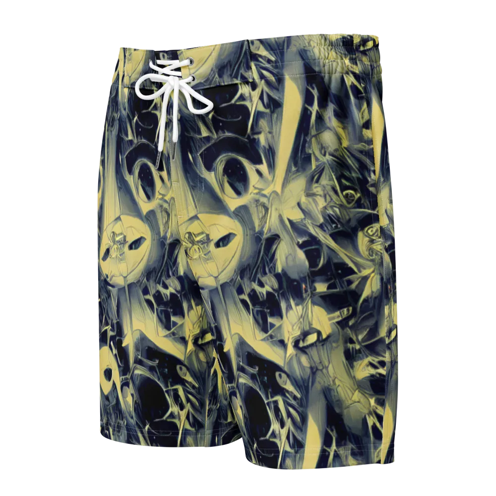 Lunar Distortion on Men's Board Shorts — Front