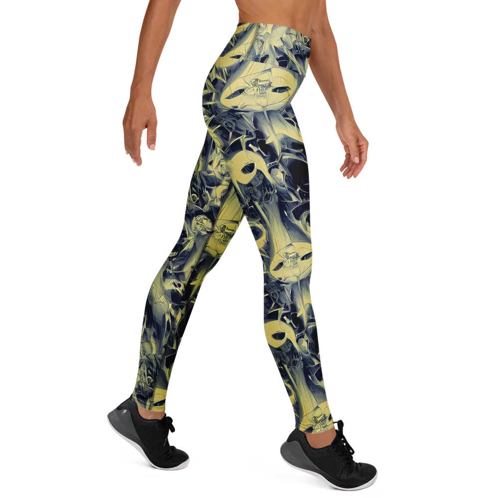 Lunar Distortion on Yoga Leggings — Right