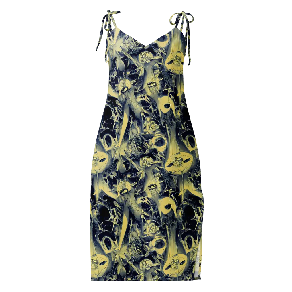 Lunar Distortion on Slip Dress — Front