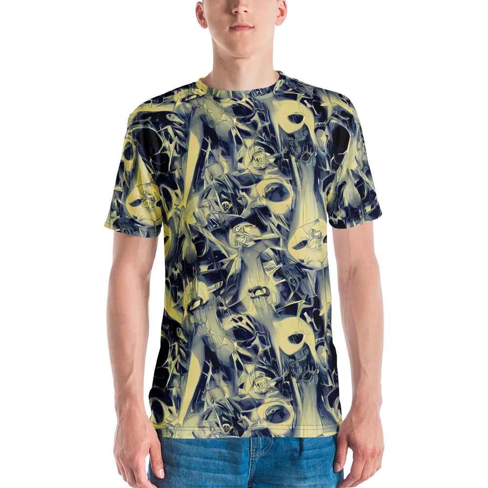 Lunar Distortion on Men's Crew Neck T-Shirt — Front