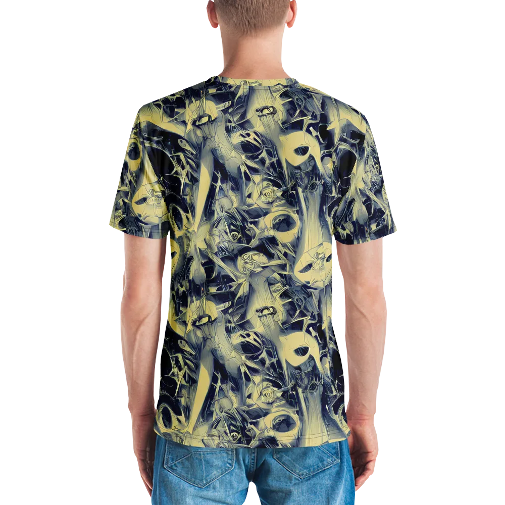 Lunar Distortion on Men's Crew Neck T-Shirt — Back