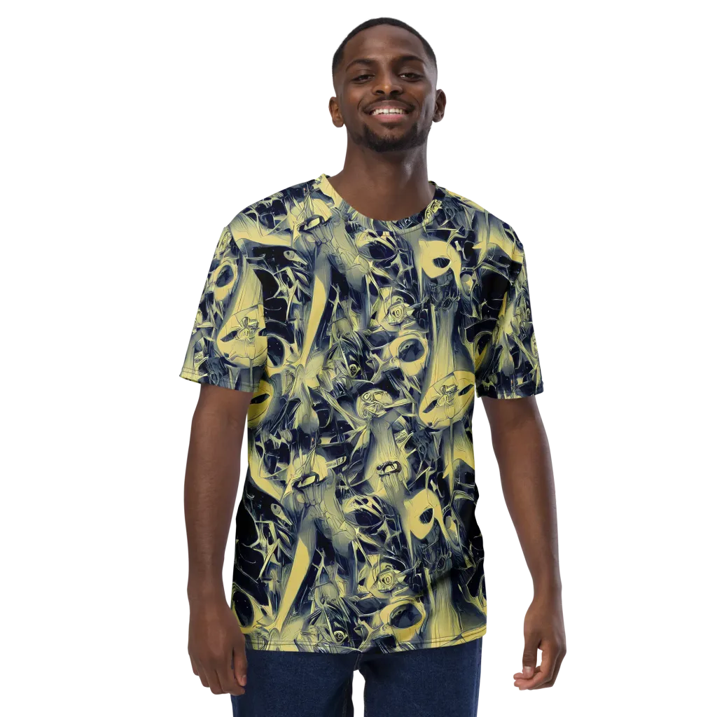 Lunar Distortion on Men's Crew Neck T-Shirt — Front