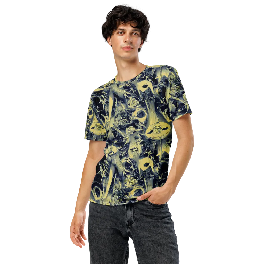 Lunar Distortion on Men's Crew Neck T-Shirt — Front