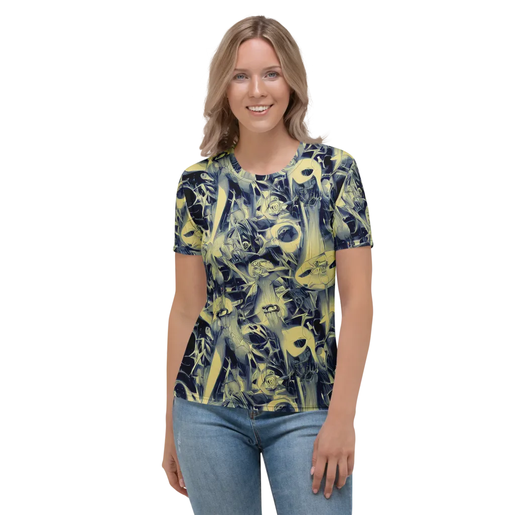 Lunar Distortion on Women's Crew Neck T-Shirt — Front