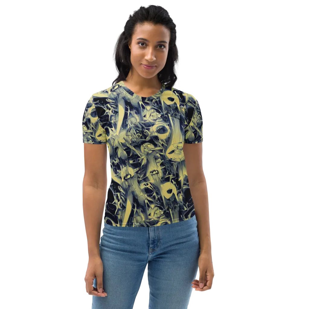 Lunar Distortion on Women's Crew Neck T-Shirt — Front