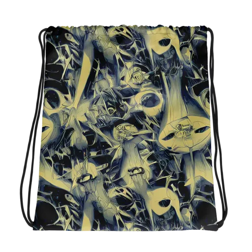 Lunar Distortion on a Drawstring Bag