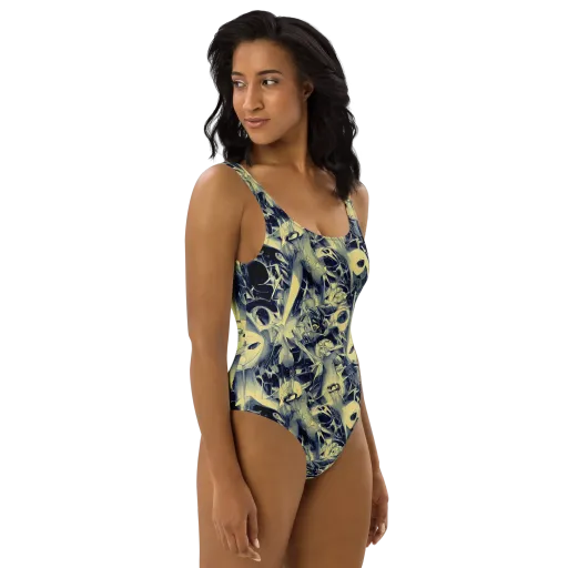 Lunar Distortion on a One-Piece Swimsuit