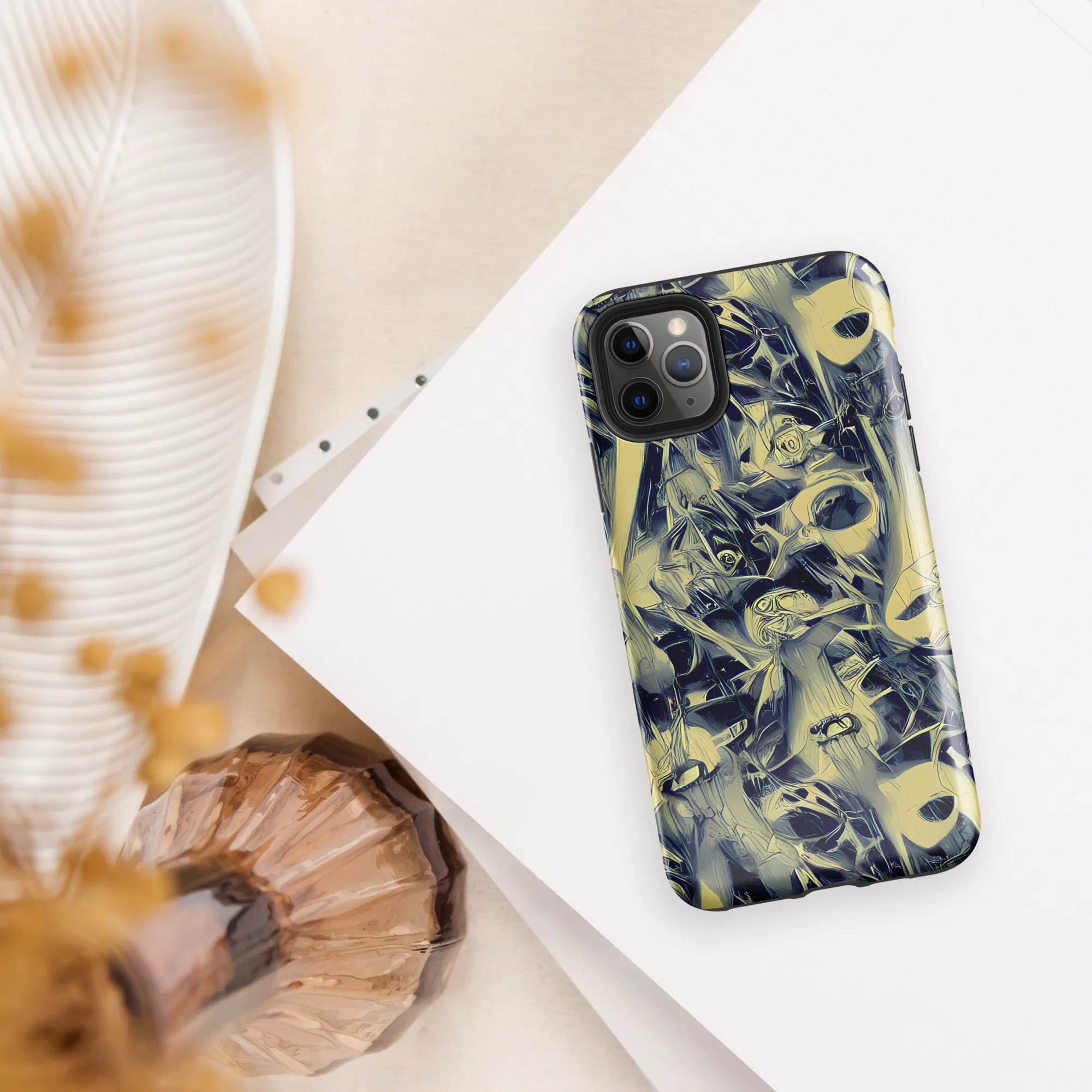 Lunar Distortion on Tough Case for iPhone® — Front