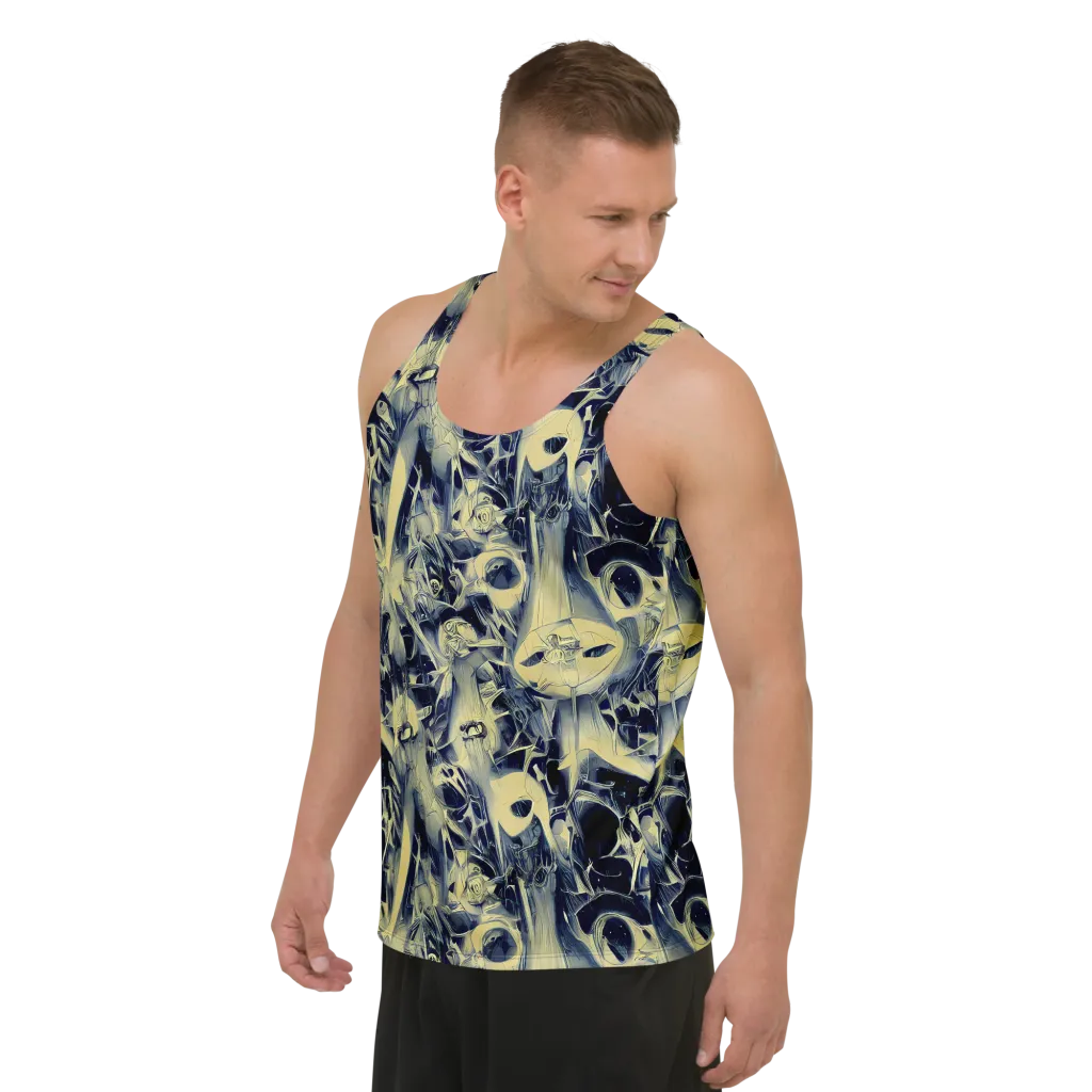 Lunar Distortion on Men's Tank Top — Left Front