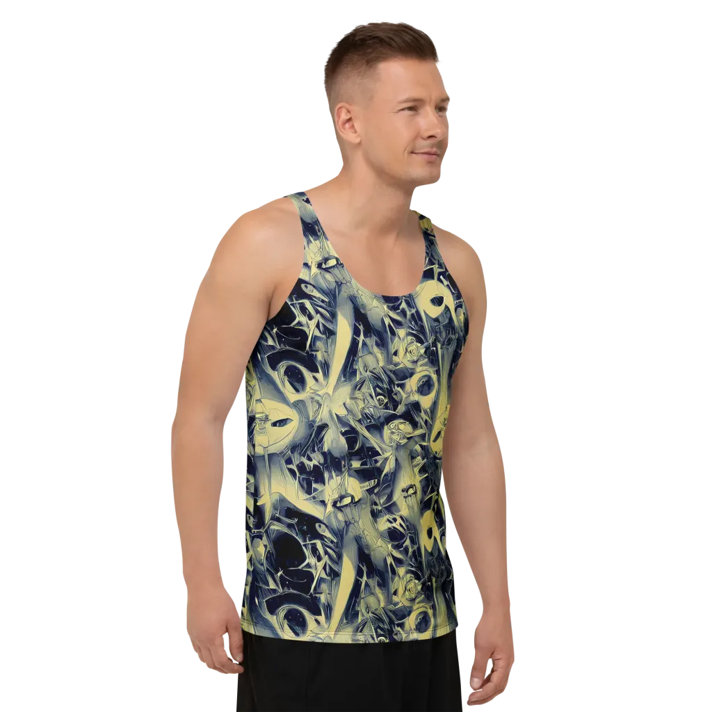 Lunar Distortion on Men's Tank Top — Right Front