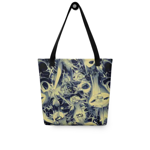 Lunar Distortion on a Tote Bag