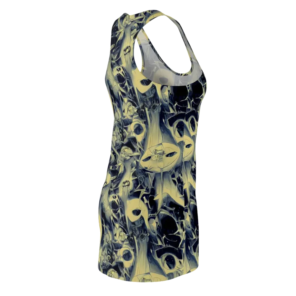 Lunar Distortion on Racerback Dress — Back Side