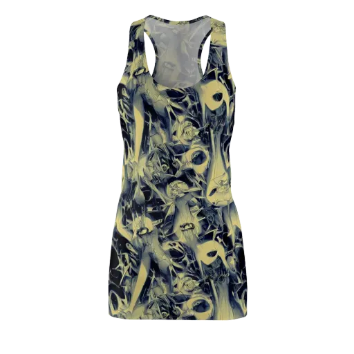 Lunar Distortion on a Racerback Dress