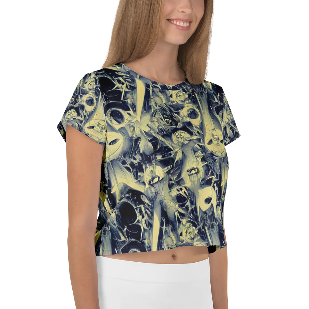 Lunar Distortion on Crop Tee — Right