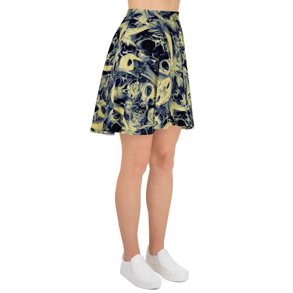 Lunar Distortion on Skater Skirt — Right