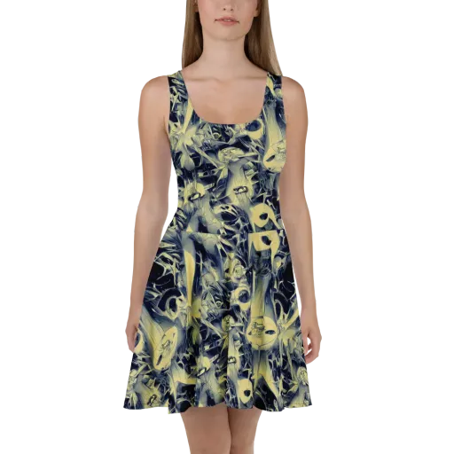 Lunar Distortion on a Skater Dress