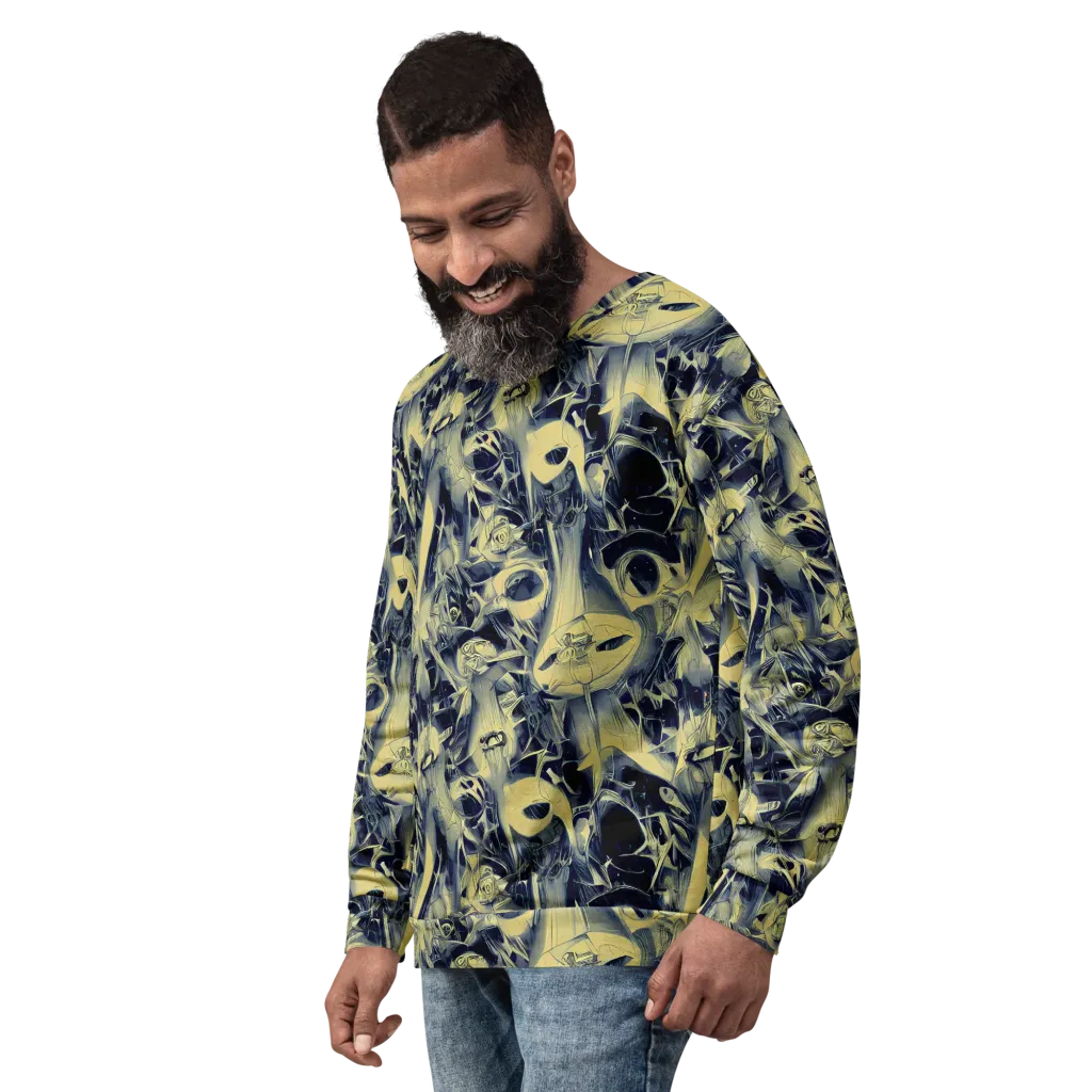 Lunar Distortion on Sweatshirt — Left Front