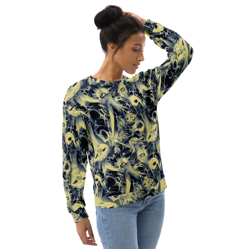 Lunar Distortion on Sweatshirt — Right Front