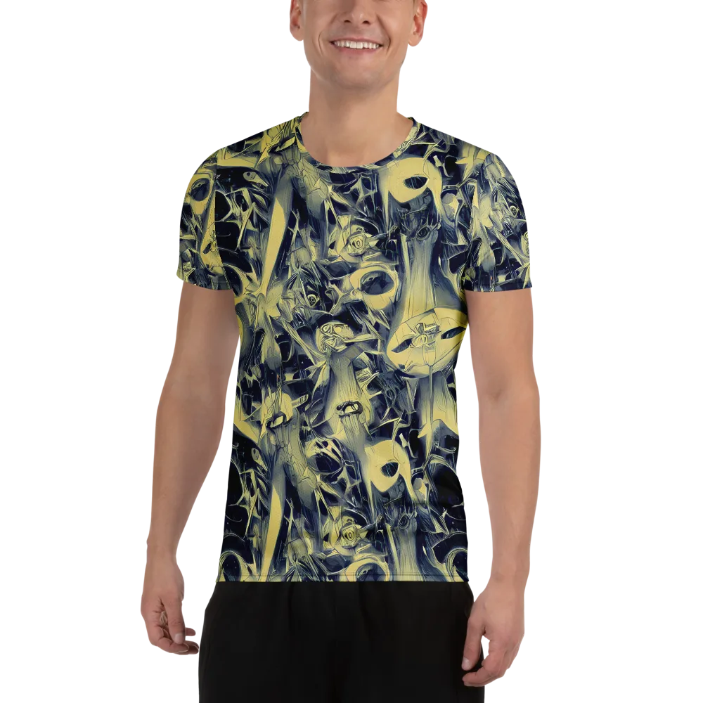 Lunar Distortion on Men's Athletic T-Shirt — Front