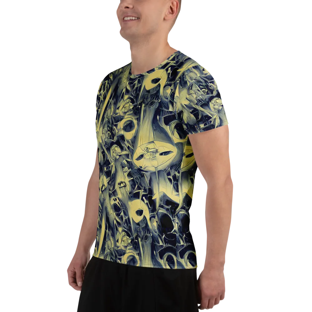 Lunar Distortion on Men's Athletic T-Shirt — Left