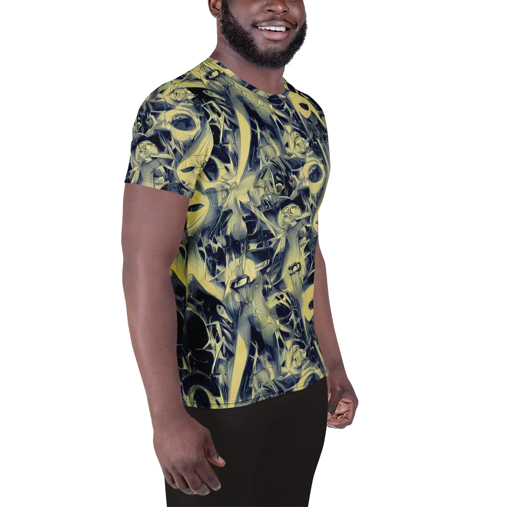 Lunar Distortion on Men's Athletic T-Shirt — Right