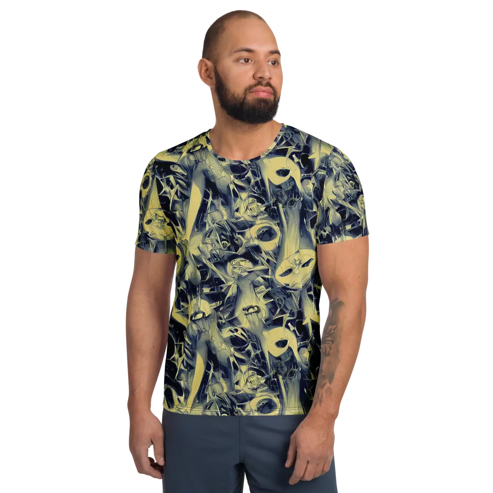 Lunar Distortion on Men's Athletic T-Shirt — Front