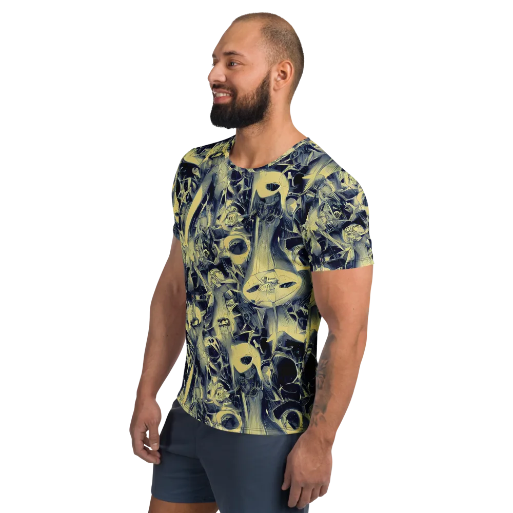 Lunar Distortion on Men's Athletic T-Shirt — Left