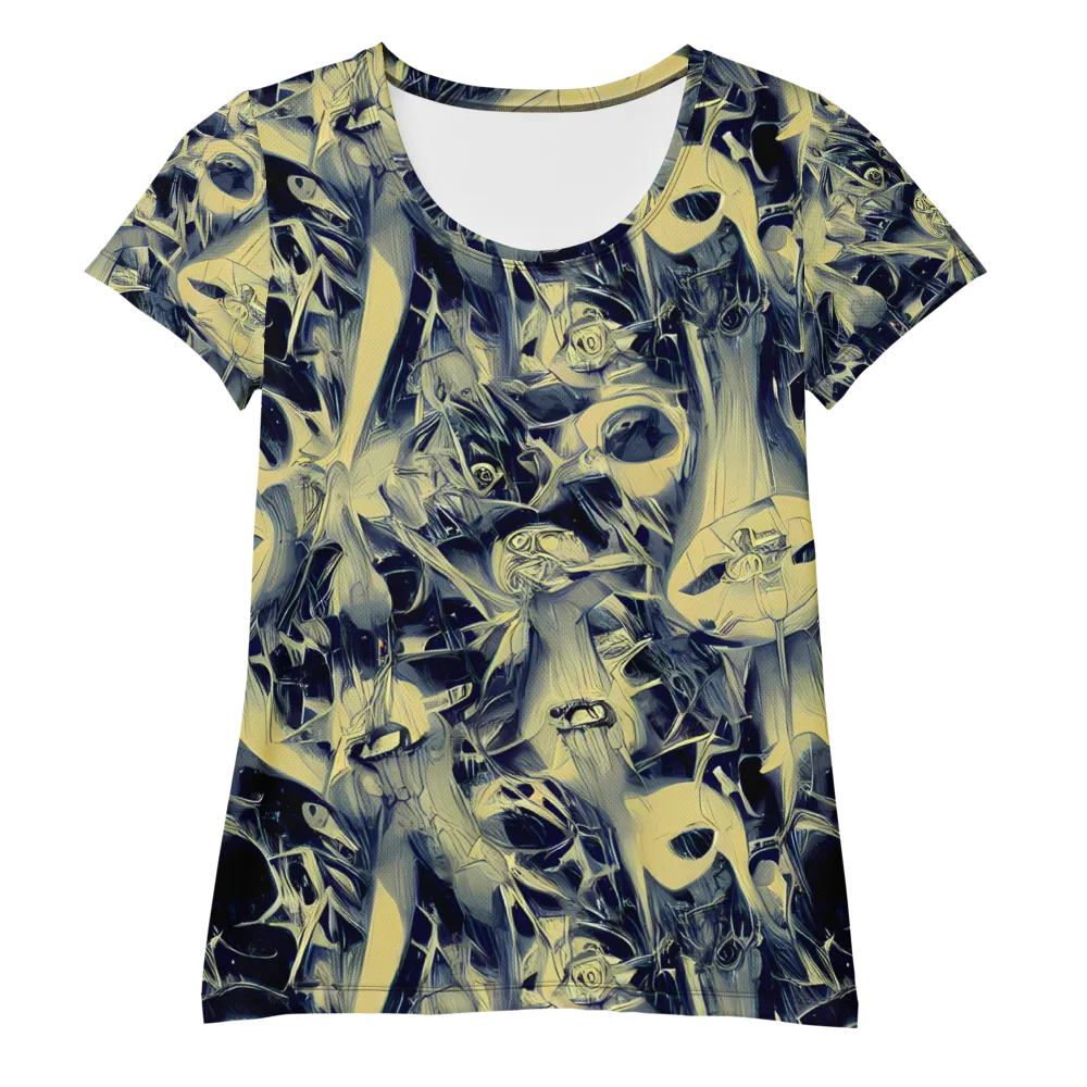 Lunar Distortion on Women's Athletic T-Shirt — Front