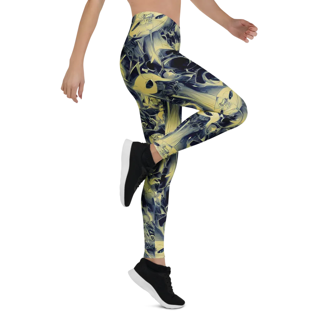 Lunar Distortion on Leggings — Right