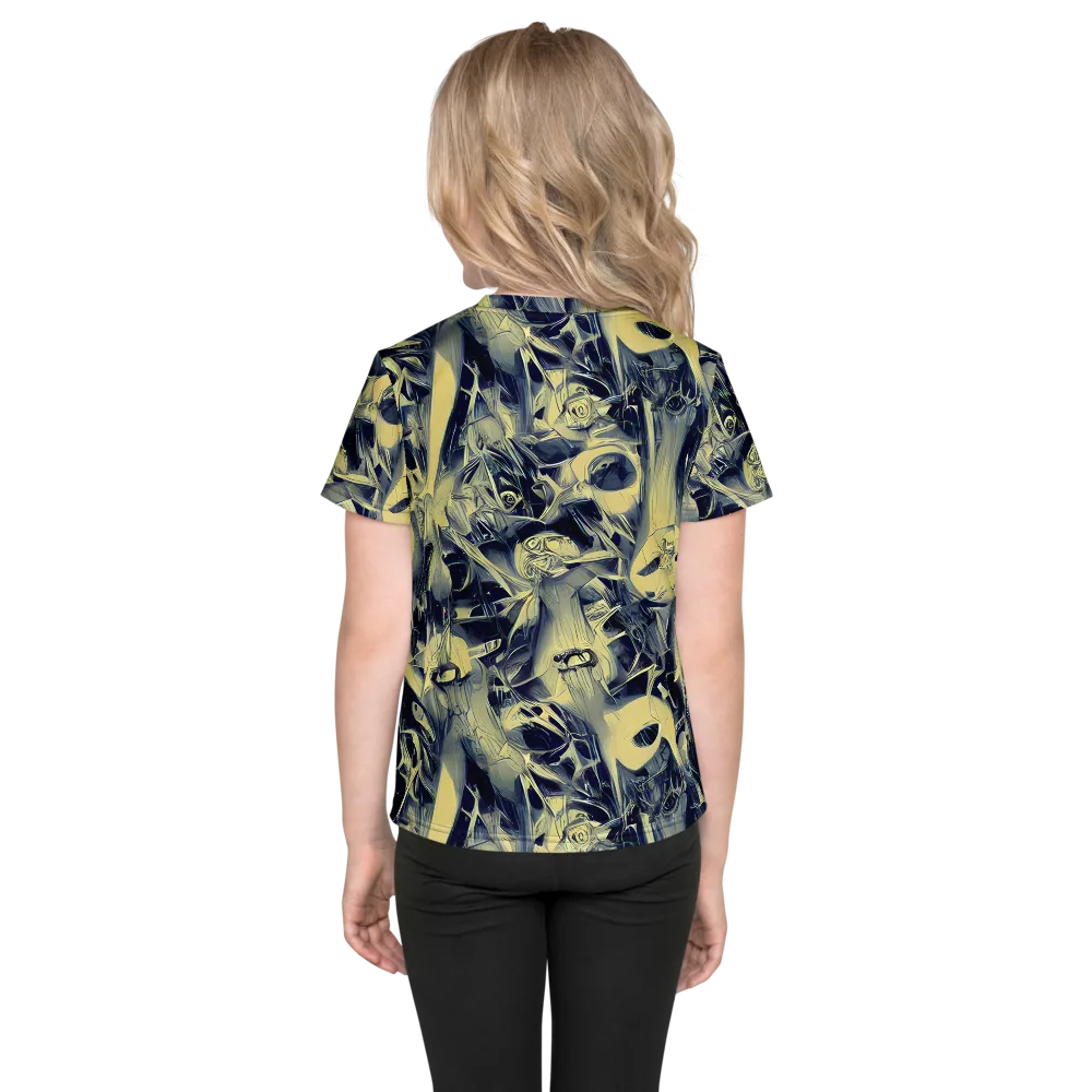 Lunar Distortion on Kids Crew Neck T-Shirt — Back