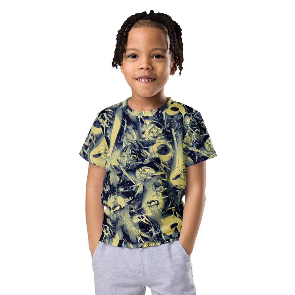 Lunar Distortion on Kids Crew Neck T-Shirt — Front