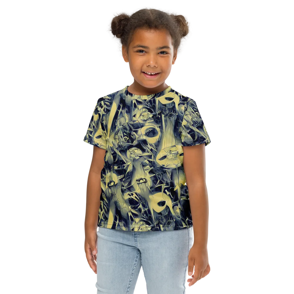 Lunar Distortion on Kids Crew Neck T-Shirt — Front