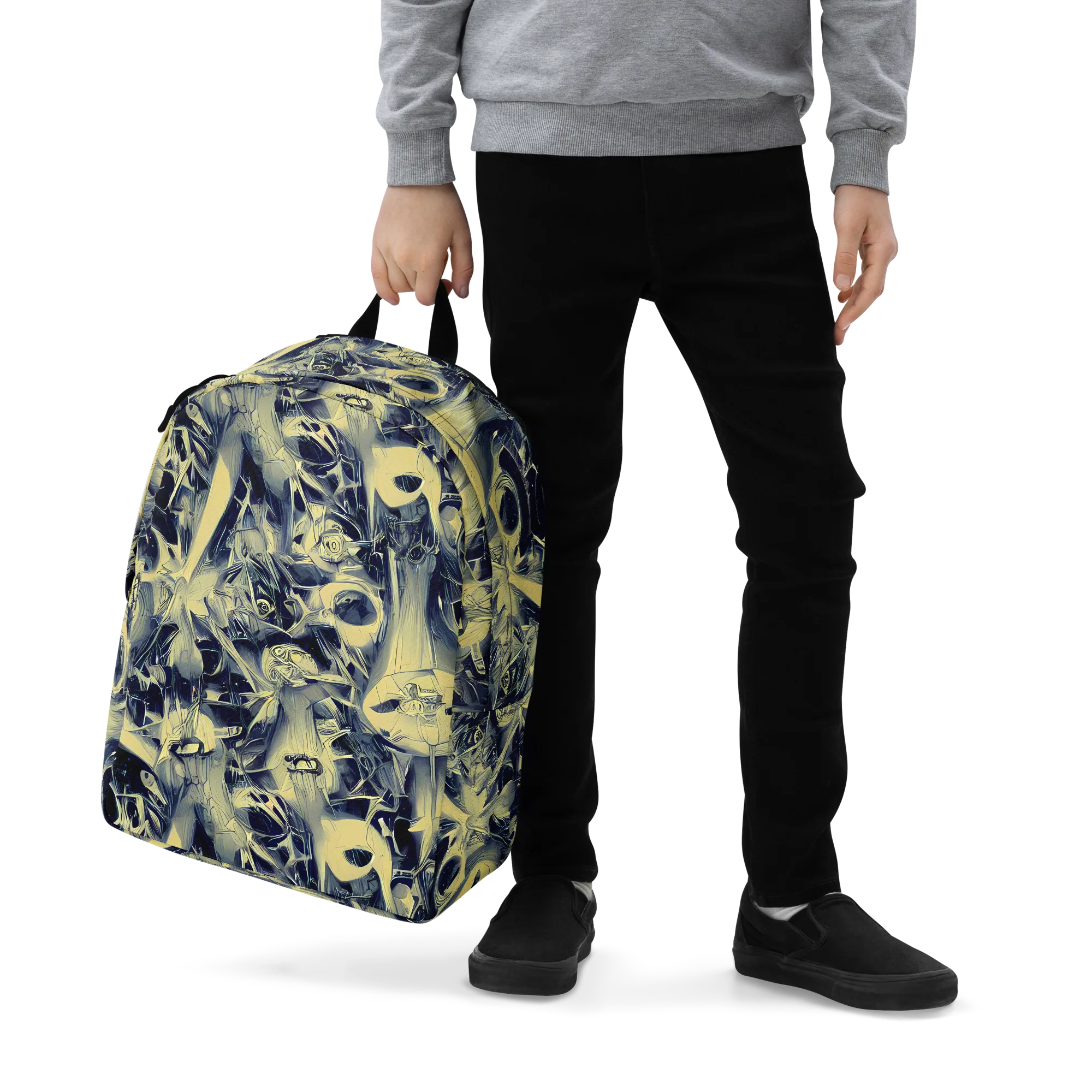 Lunar Distortion on Minimalist Backpack — Zoomed-in
