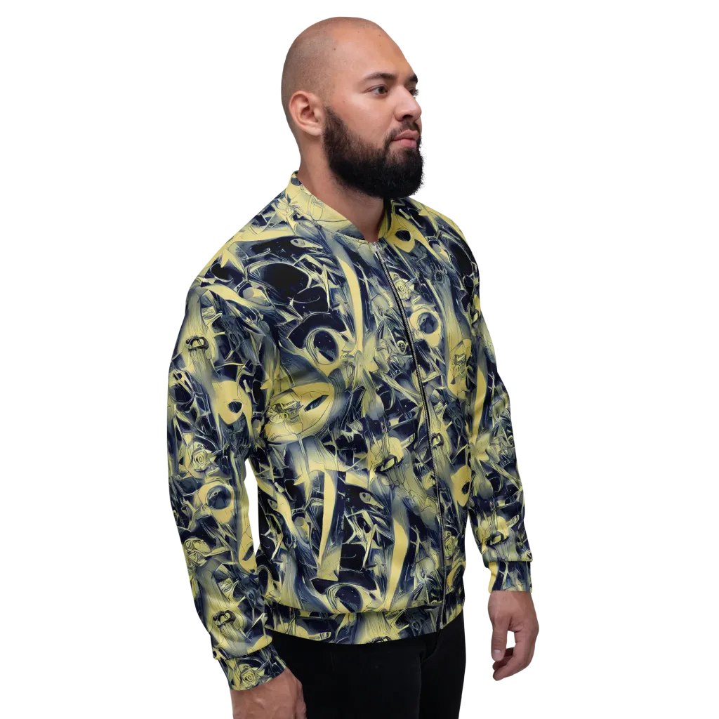 Lunar Distortion on Bomber Jacket — Right
