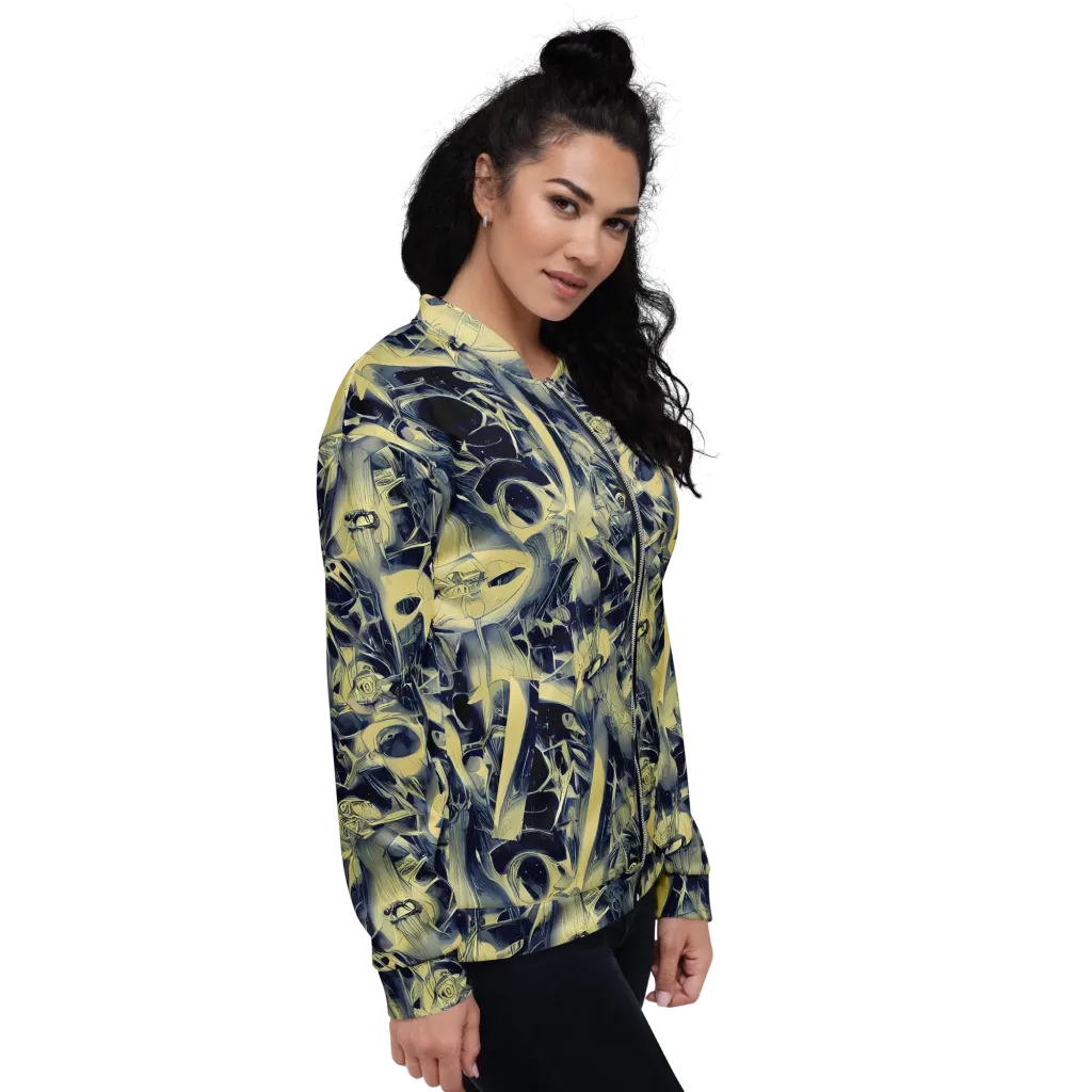 Lunar Distortion on Bomber Jacket — Right