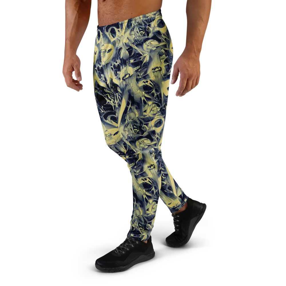 Lunar Distortion on Men's Joggers — Left