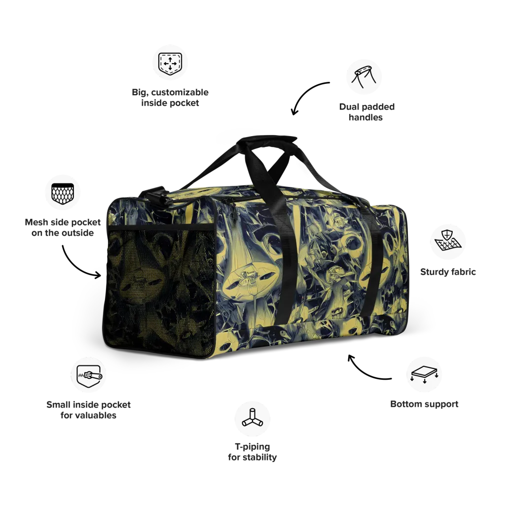 Lunar Distortion on Duffle Bag — Right Front