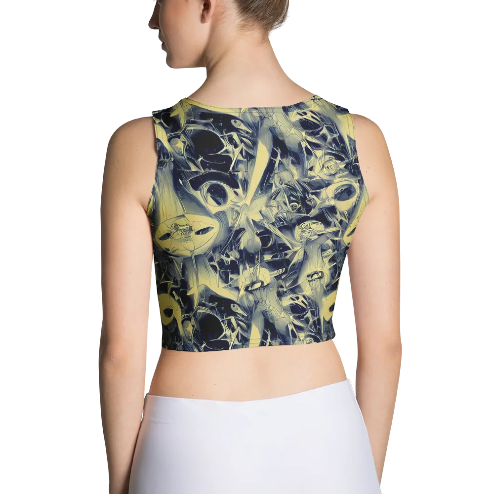 Lunar Distortion on Crop Top — Back