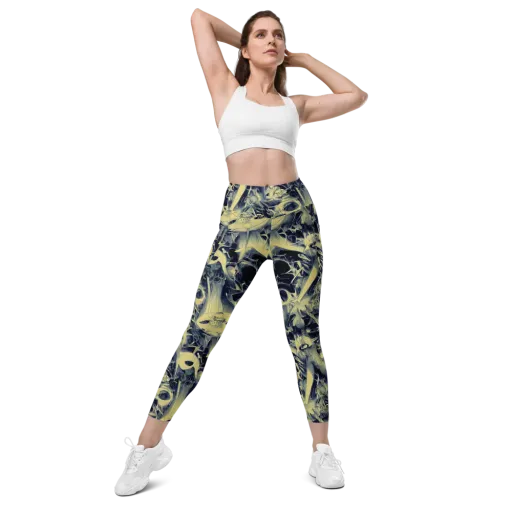 Lunar Distortion on a Leggings with Pockets