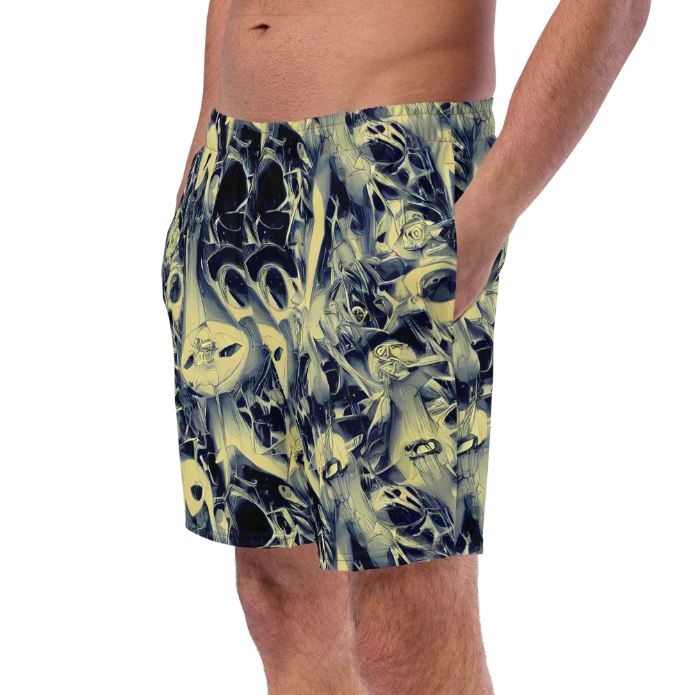 Lunar Distortion on Swim Trunks — Left Front