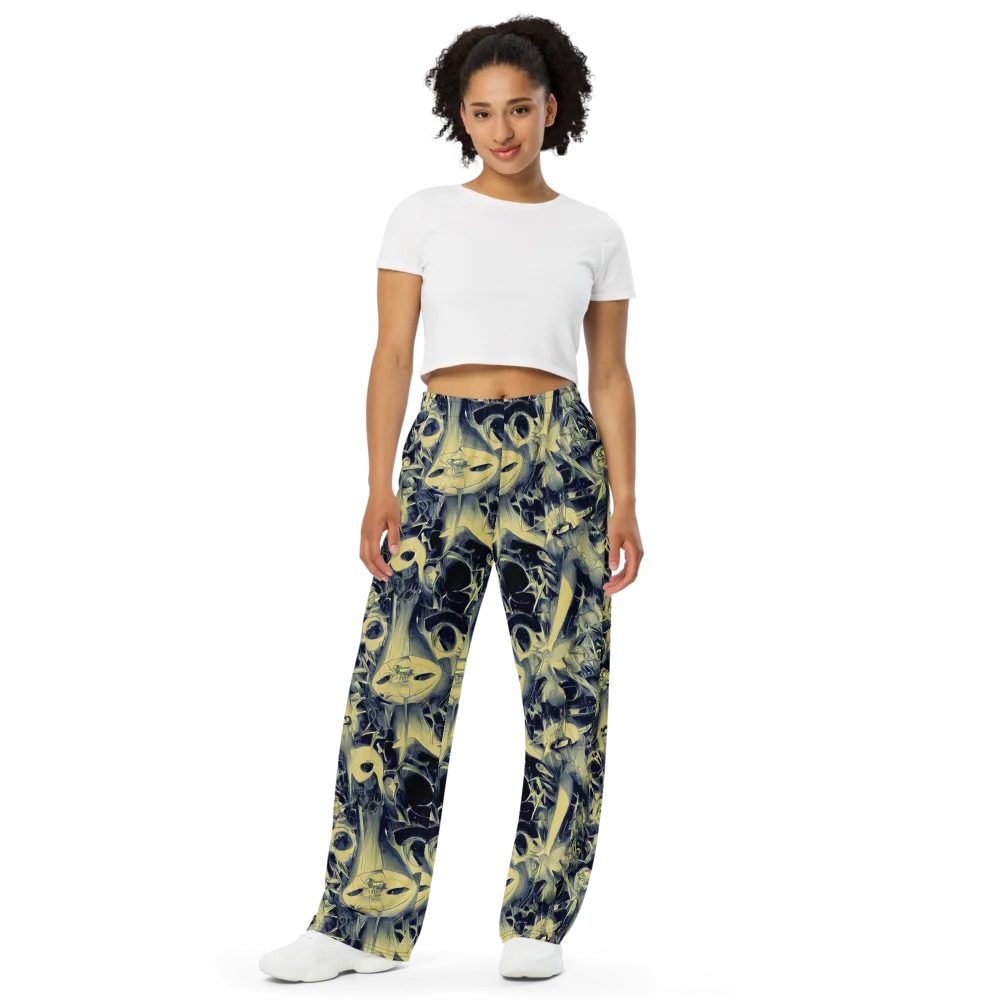 Lunar Distortion on Wide-Leg Pants — Front