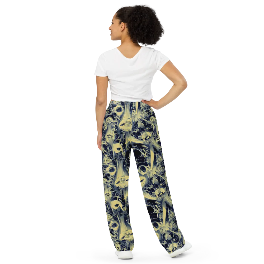 Lunar Distortion on Wide-Leg Pants — Back