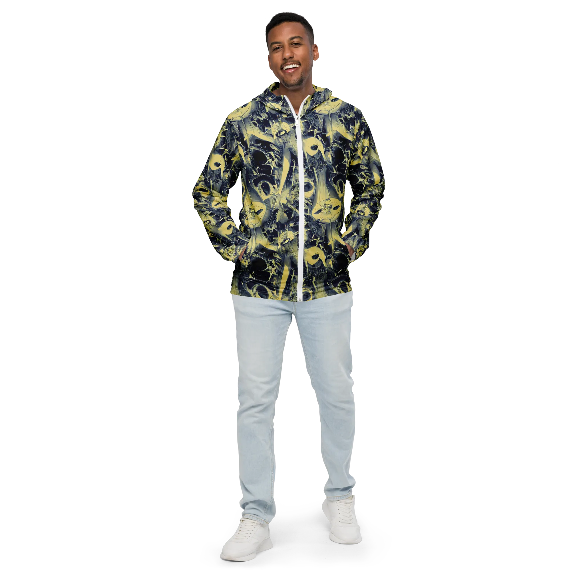 Lunar Distortion on Men's Windbreaker — Front