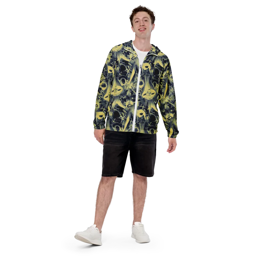 Lunar Distortion on Men's Windbreaker — Front