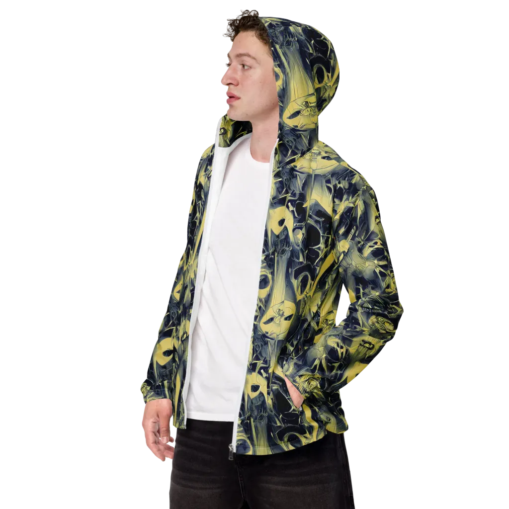 Lunar Distortion on Men's Windbreaker — Left Front