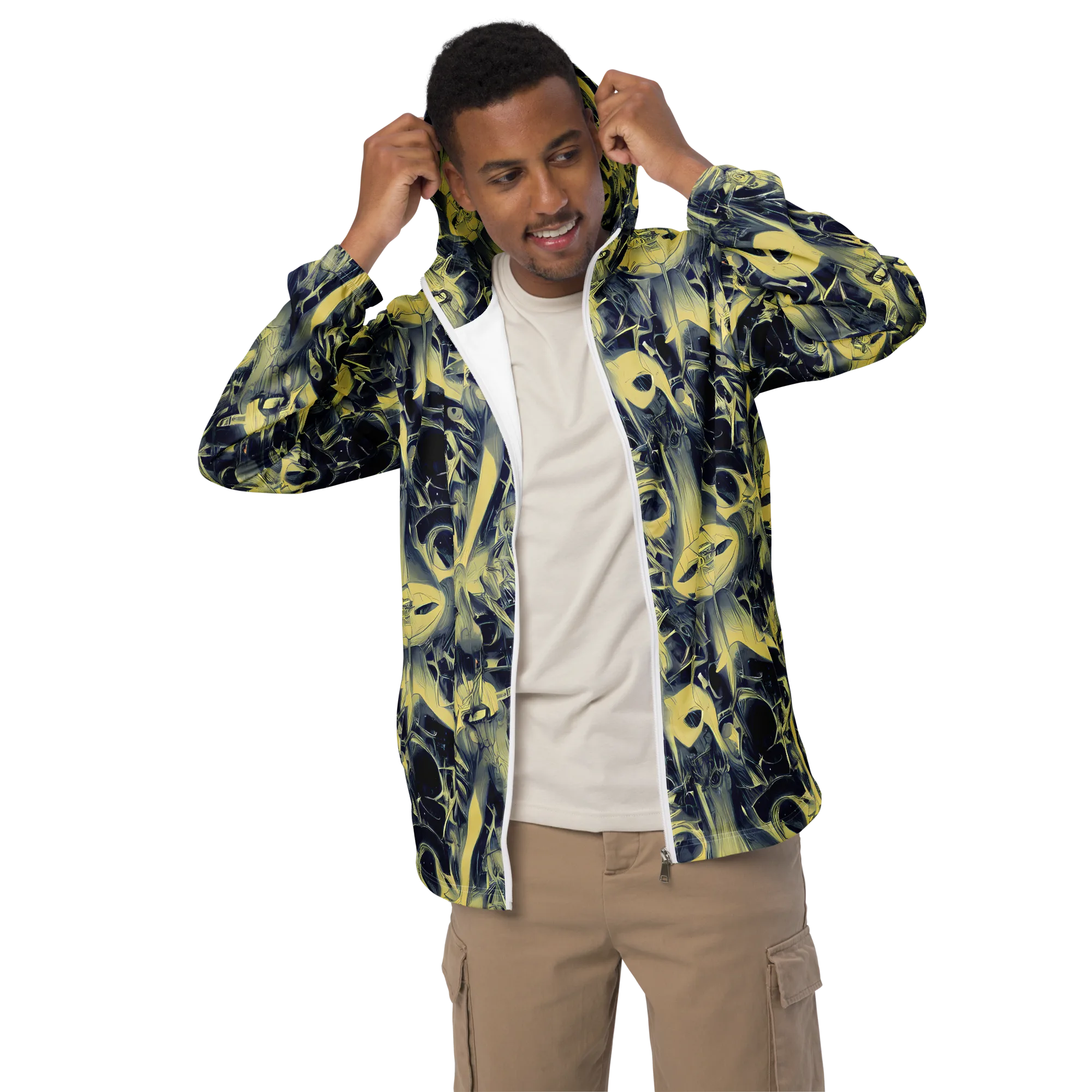 Lunar Distortion on Men's Windbreaker — Front