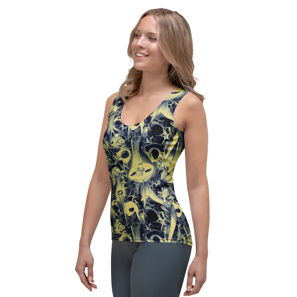 Lunar Distortion on Women's Tank Top — Left Front
